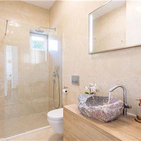 5 bedroom beachfront villa with pool on Ciova Island, Trogir, sleeps 12